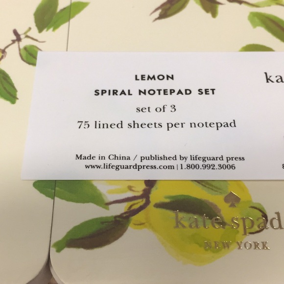 Kate Spade notebooks and pencil set - Picture 3 of 3